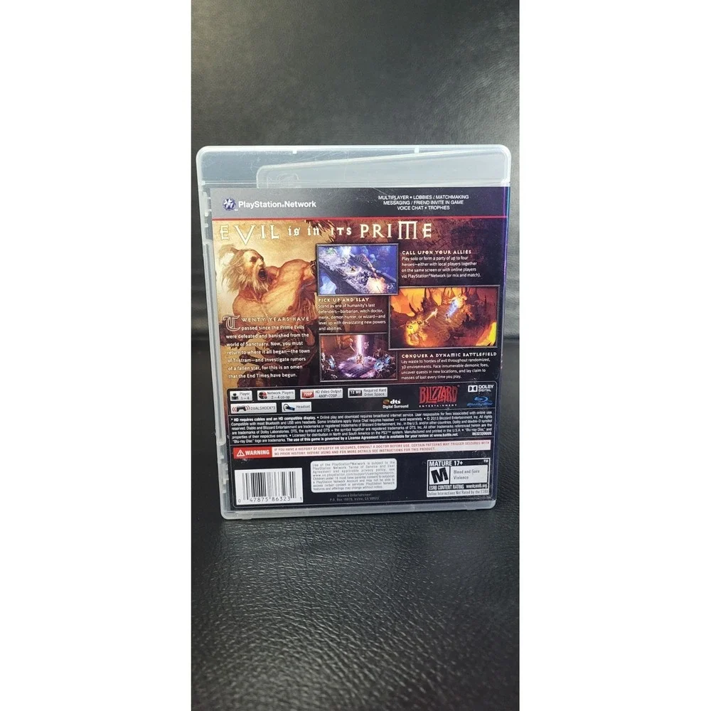 Diablo 3 PS3 PlayStation 3 - Incert, Very Clean, Tested & Working!